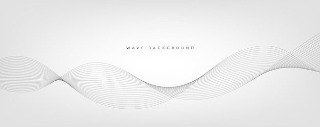 Fondo de gradiente blanco con ondas EPS10