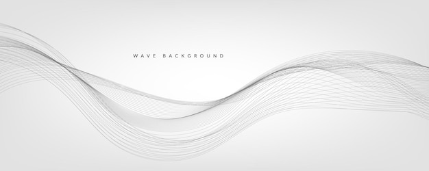 Fondo de gradiente blanco con ondas EPS10