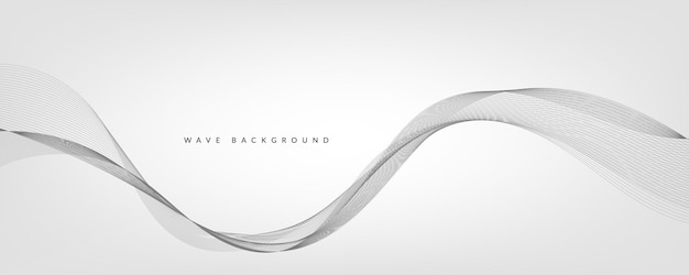 Fondo de gradiente blanco con ondas EPS10