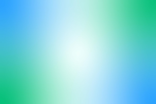 Un fondo de gradiente blanco verde y azul