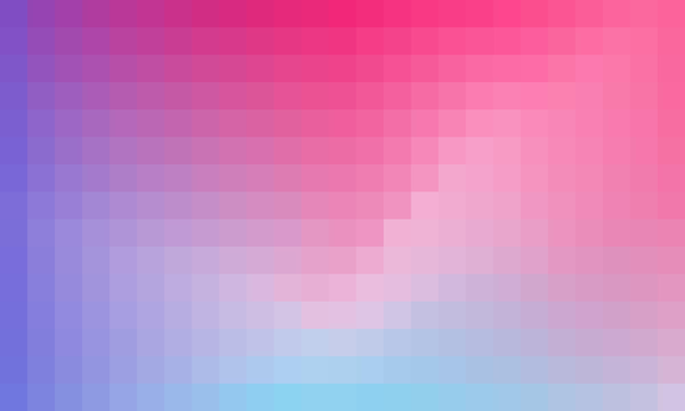 Fondo de gradiente brillante de píxeles con cuadrados de mosaico