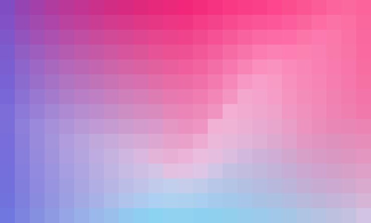 Vector fondo de gradiente brillante de píxeles con cuadrados de mosaico