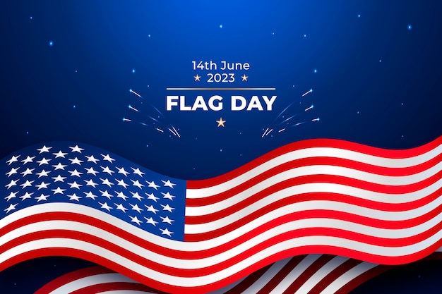 Fondo de gradiente para la celebración del día de la bandera estadounidense