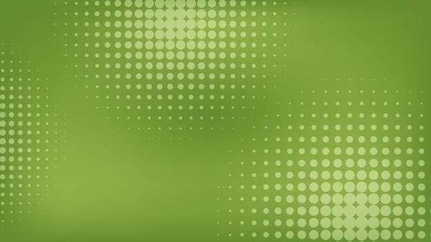 fondo de gradiente de color verde abstracto con decoración gráfica de patrón de puntos de medio tono