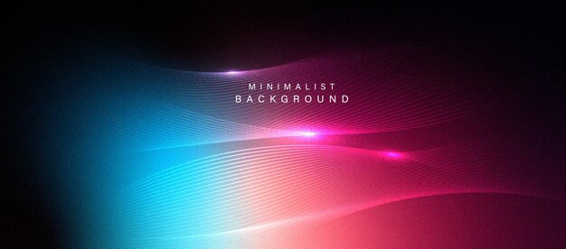 Fondo de gradiente colorido con líneas onduladas