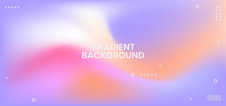 Un fondo de gradiente colorido con muchos puntos y estrellas El fondo es una mezcla de rosa naranja