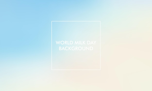 El fondo de gradiente del Día Mundial de la Leche es bueno para el cartel, los medios sociales, el fondo de fondo, el papel tapiz, el estandarte.