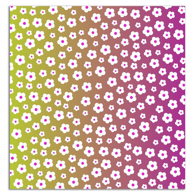 Fondo gradiente con diseño de patrón de flores Desi por encima
