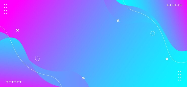 Fondo de gradiente fluido abstracto en colores rosados y azules vibrantes