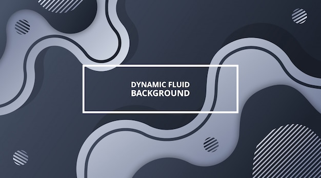 Fondo de gradiente fluido dinámico Composición de forma líquida