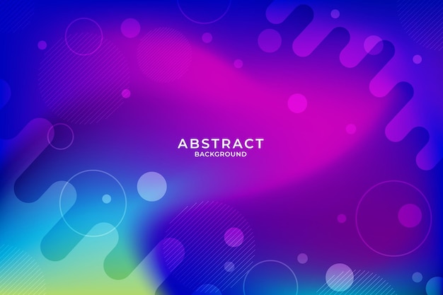 Fondo de gradiente fluido moderno con formas curvas Vector libre