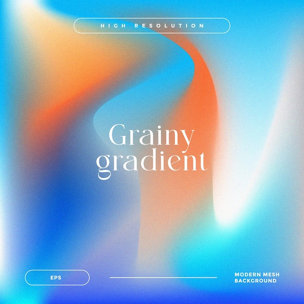 Fondo de gradiente granulado de color vectorial libre