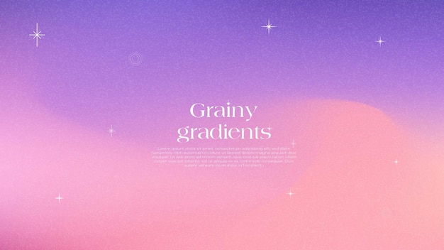Fondo con gradiente granulado con colores suaves y efectos brillantes