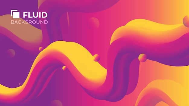 Fondo de gradiente líquido vectorial libre plantilla de fondo fluido vectorial libre