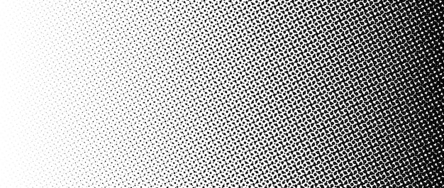 Fondo de gradiente de medio tono negro Desvanecimiento superposición de textura de medio tono punteado Desaparición de punto de polca