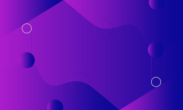 Fondo de gradiente de onda y círculo de colores abstractos
