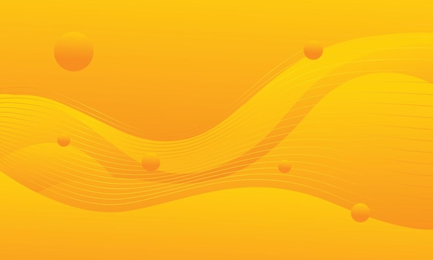 Fondo de gradiente de onda de la curva abstracta naranja