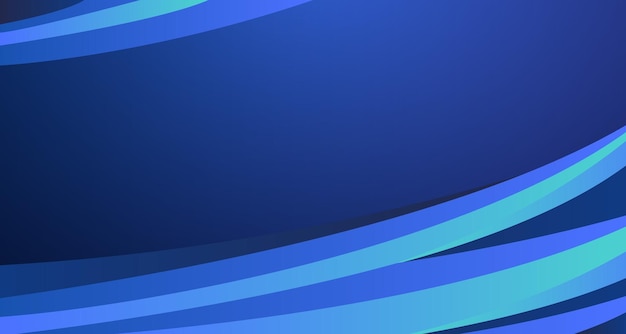Fondo de gradiente de onda fluida suave azul para pancartas y presentaciones