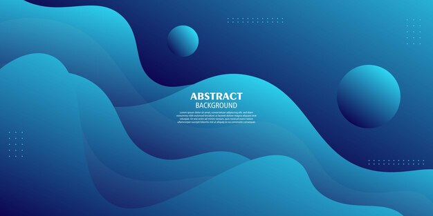 Fondo de gradiente de onda geométrica azul abstracto con aspecto 3D y patrón simple Vector eps10