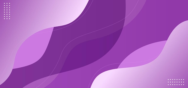 Fondo de gradiente ondulado abstracto púrpura moderno Diseño de fondo moderno Ilustración vectorial