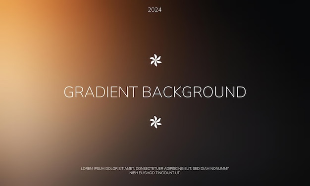 Fondo de gradiente oscuro cambiando de negro a naranja para el diseño gráfico