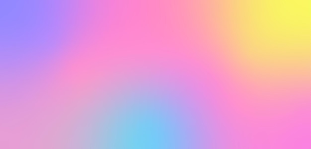 Fondo de gradiente pastel abstracto de arco iris con efecto borroso Textura del papel tapiz de la pancarta vectorial