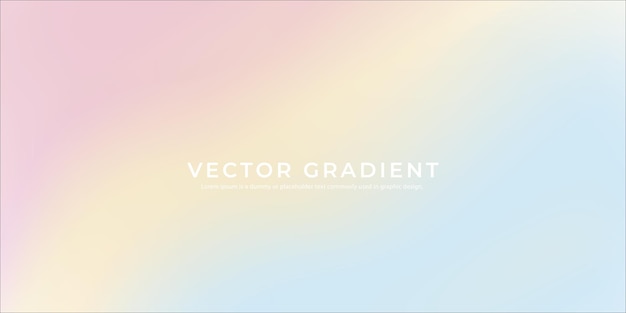 Fondo de gradiente pastel suave Ilustración vectorial