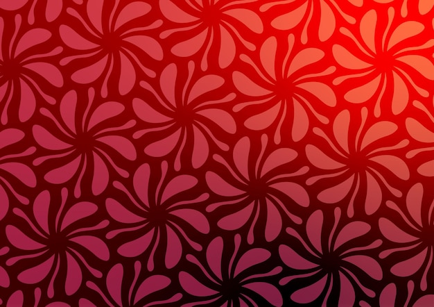 Fondo de gradiente con patrón de flor roja oscura