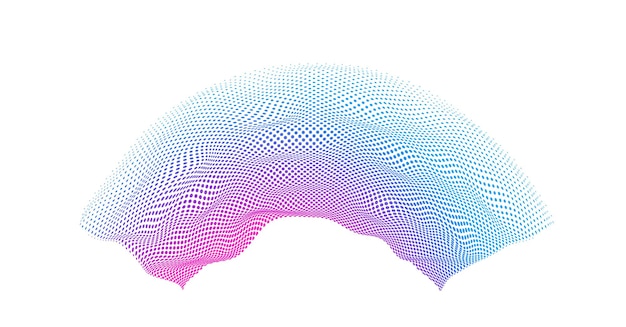 Fondo con gradiente de puntos de tonalidad