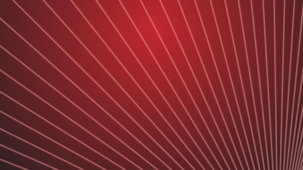 Fondo de gradiente rojo con línea de rayas para fondo o presentación