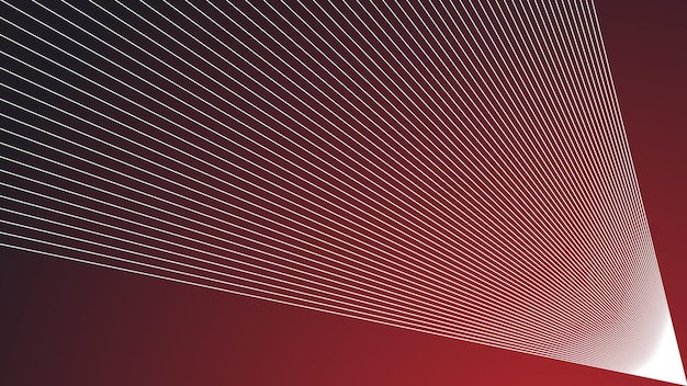 Fondo de gradiente rojo con línea de rayas para fondo o presentación