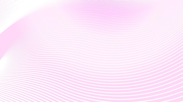Fondo de gradiente rosa claro con imagen vectorial abstracta de línea curva
