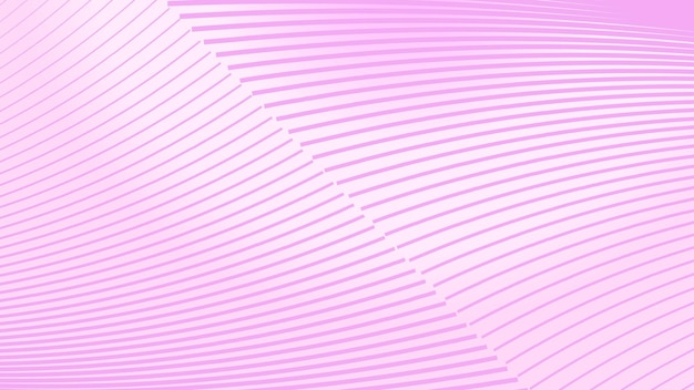 Fondo de gradiente rosa claro con imagen vectorial abstracta de línea curva