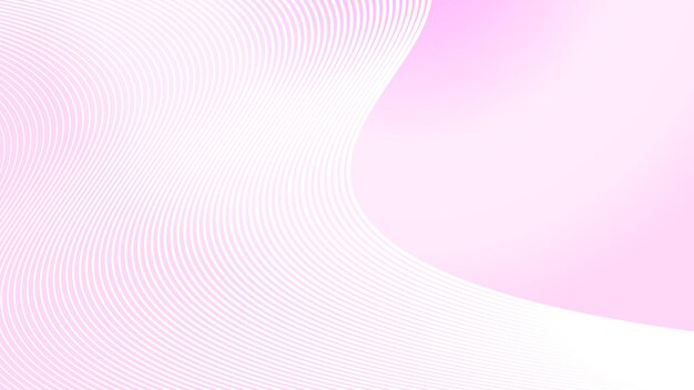 Fondo de gradiente rosa claro con imagen vectorial abstracta de línea curva