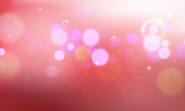 Fondo de gradiente vectorial con efecto bokeh