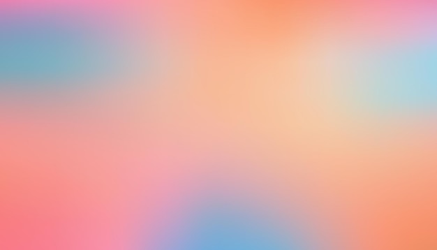 Fondo de gradiente vectorial libre de color rosa naranja suave y azul suave