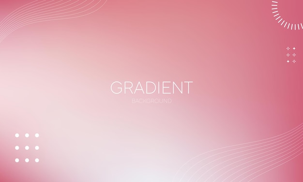 Fondo de gradiente vectorial con tonos rosados Ilustración vectorial