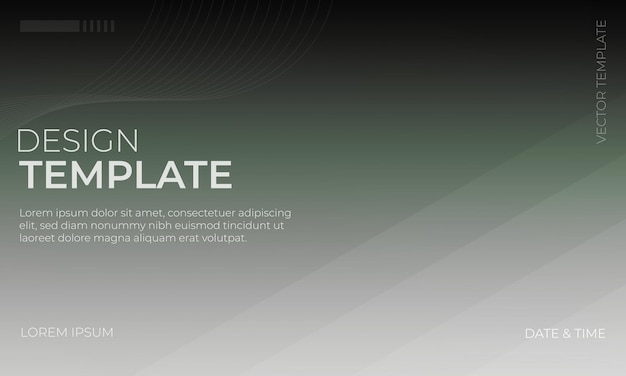 Fondo de gradiente verde y gris para proyectos de diseño