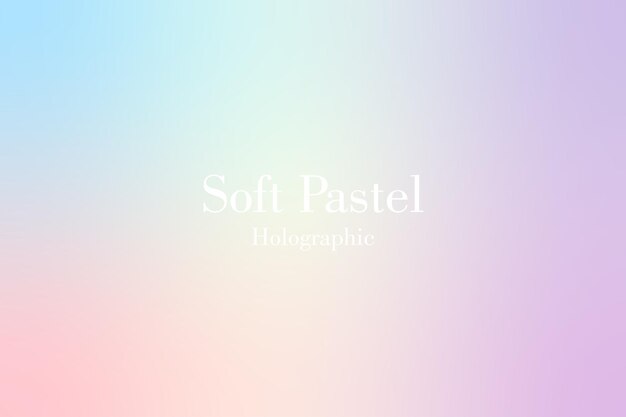 Fondo con gradientes holo pastel suaves