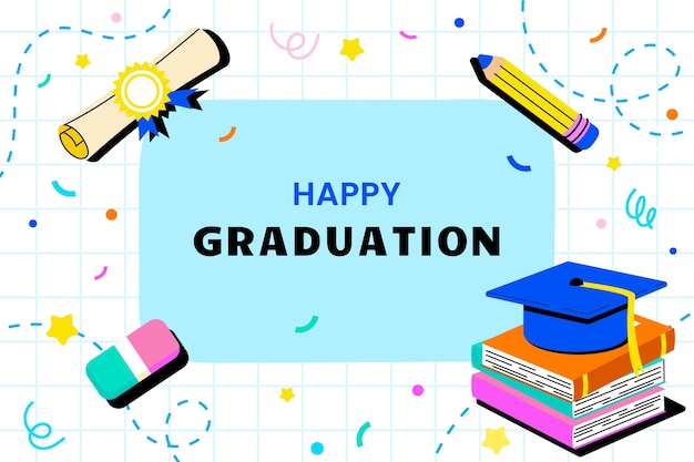 Fondo de graduación plana