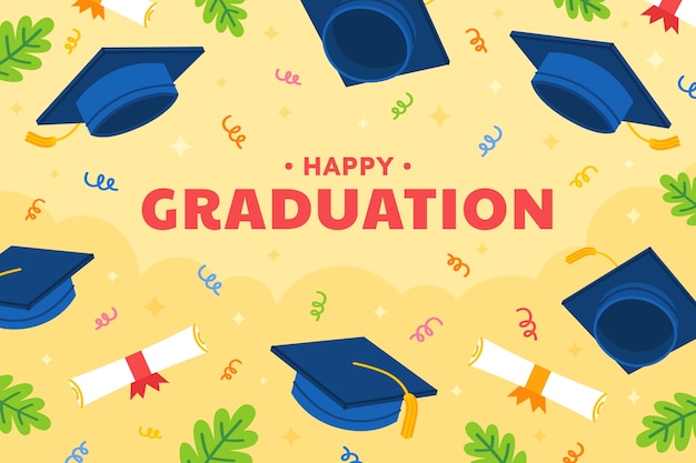 Fondo de graduación plana