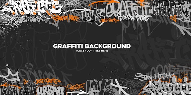 Fondo de graffiti de arte callejero urbano