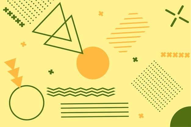 Fondo gráfico Ilustración vectorial sobre un fondo amarillo