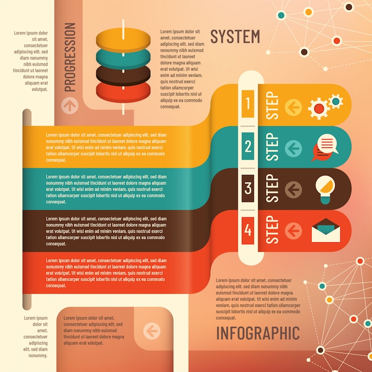 Vector fondo gráfico de información