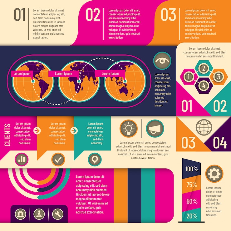 Vector fondo gráfico de información