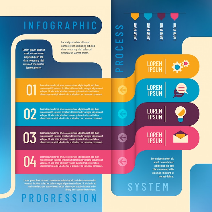 Vector fondo gráfico de información