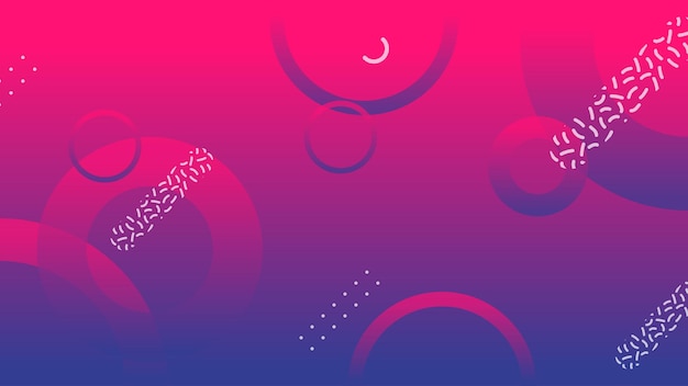 Fondo gráfico moderno degradado de círculo abstracto púrpura y rojo