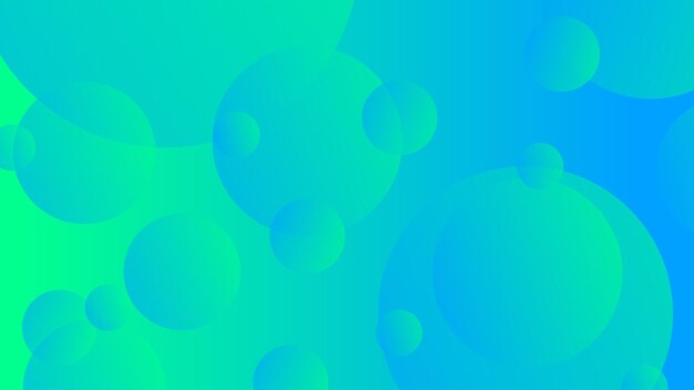 Fondo gráfico moderno degradado de círculo abstracto verde y azul