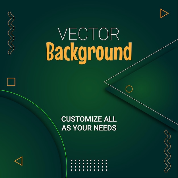 Fondo gráfico vectorial verde de la publicación