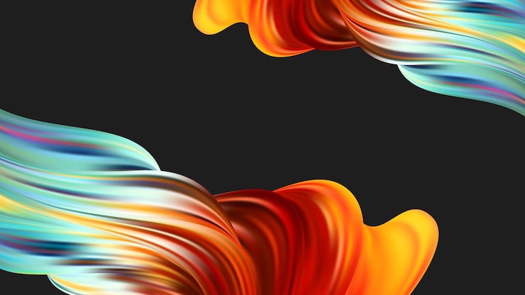 Vector fondo de gráficos fluidos abstractos y coloridos